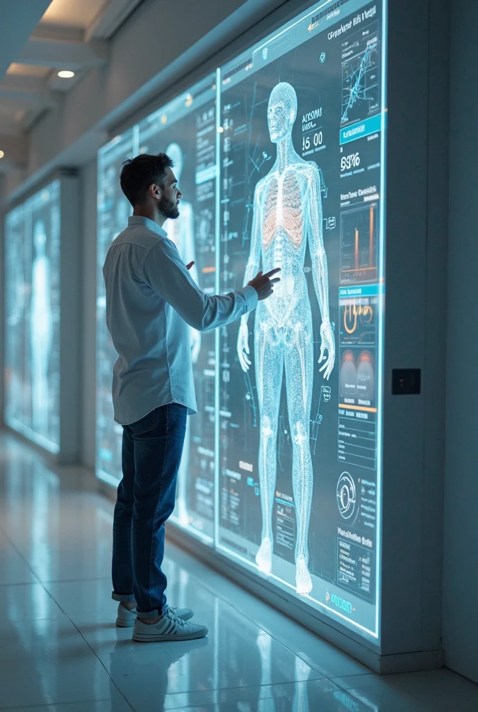 of course. Let&#39;s imagine the image like this:

**Center of the image:**

* an engineer, with a professional and self-confident appearance, You are facing a large interactive control panel. The panel has a modern and futuristic appearance, with bright screens, Illuminated graphics and buttons. 

**Around the panel:**

* Abstract representations of human body systems:
    * Nervous system: represented by a swirl of blue lines representing neural impulses.
    * endocrine system: represented by a set of intertwined colorful molecules that represent hormones.
    * circulatory system: represented by a constant flow of red liquid running through the image.
    * respiratory system: represented by a white line pattern simulating air flow.
    * Digestive system: represented by a spiral that represents the digestion process.
    * excretory system: represented by a small diagram showing waste disposal.

**Additional Details:**

* The engineer is staring at the control panel, with a concentrated and analytical expression.
* The image has an abstract background with colors that represent the energy and activity of the body..
* The image conveys a message of balance, control and precision.

**General message:**

The image represents the engineer as an expert who controls and maintains the balance of the human body. (homeostasis) through the use of technology and understanding of the body&#39;s systems. 

**Additional Ideas:**

* The engineer could be using a digital tool to visualize and analyze data from body systems.
* A phrase or slogan could be included below the image that reinforces the concept of homeostasis..

I hope this description helps you visualize the image you have in mind.. Let me know if you need more details! 
