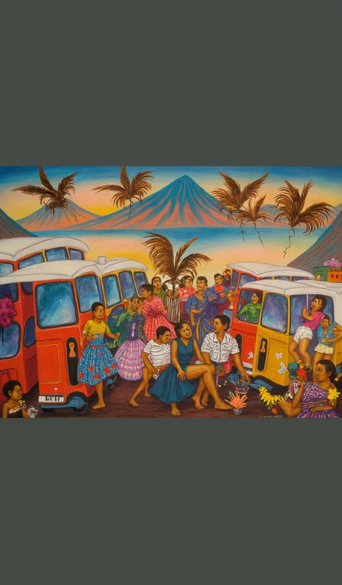 Create a neif style painting with the cultures of Pará