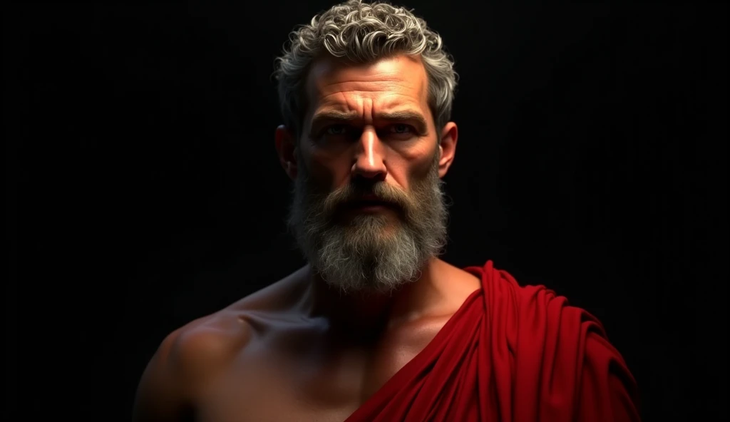 a beautiful nude old man, full body, T-Pose, detailed anatomy, masterpiece, photorealistic, ultra-detailed, 8k, high quality, cinematic lighting, warm color tone, dramatic shadows, realistic skin texture, muscular body, wrinkled skin, detailed face, intense expression, powerful pose