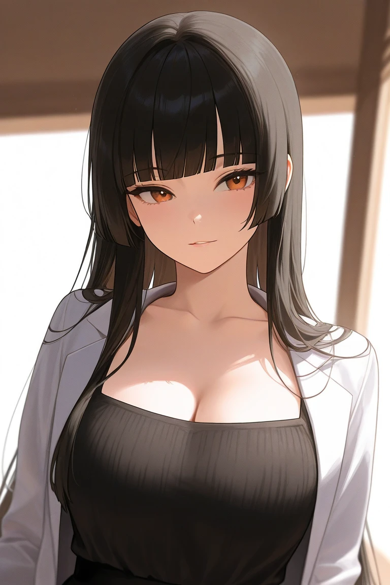 Granny, mature women, realistic skin,perfect ,black hair, long hair, (hair over one eye:1.4), messy hair, hair between eyes, Sexy pajama, chubby,plump,fat,dense pubic hair, extreme pubic hair, Sexy lips, pucker lips,cute shy blush on