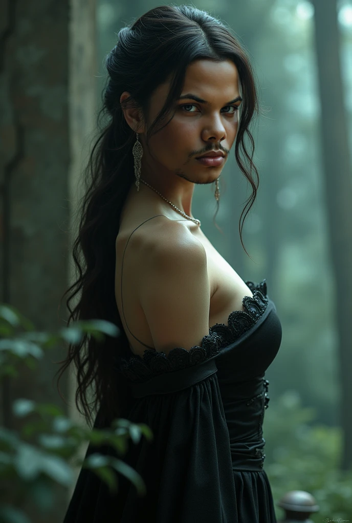 Prisvilla is a beautiful female vampire, rVen-black hair, in the style of Boris Vallejo, high detail plunging vampire dress, high detail face, high detail skin, mature athletic body, perfect proportions, Heavy Metal aesthetic, dark vampire castle interior background, high quality, masterpiece, realistic photo, intricately detailed, 8k, HDR, shallow depth of field, wide light, high contrast, backlight, light flares, sharp focus, RAW color photo, looking at the camera, cool colors, various poses