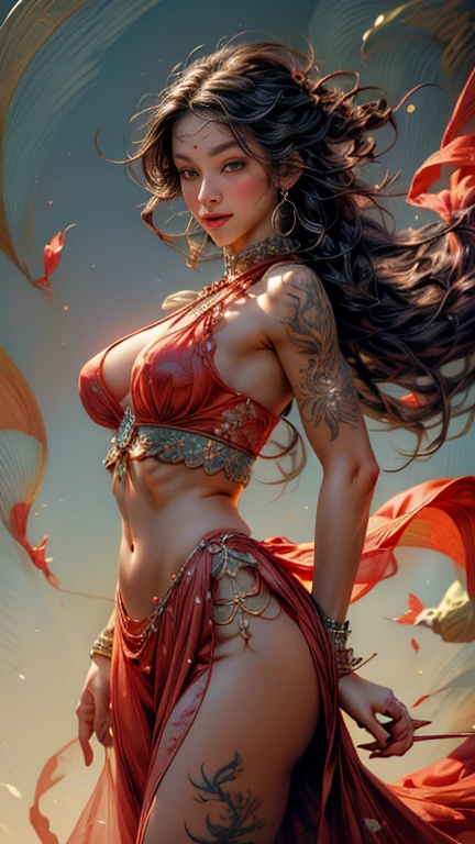 nsfw, zhongfenghua, 1 exotic dancer girl, naked, stripped, disrobed, ancient chinese architecture background, (white smoke:1.3) (photorealistic:1.4), dynamic pose, dancing, flower petals, zentangle, mandala, entangle, official art, unity 8k wallpaper, ultra detailed, beautiful and aesthetic, masterpiece,best quality, (dynamic angle:1.4), glowing skin, (floating colorful sparkles:1) chaos, elegant, vivid colours, romanticism depth of field exotic_dance, half_naked, cinematic lighting.