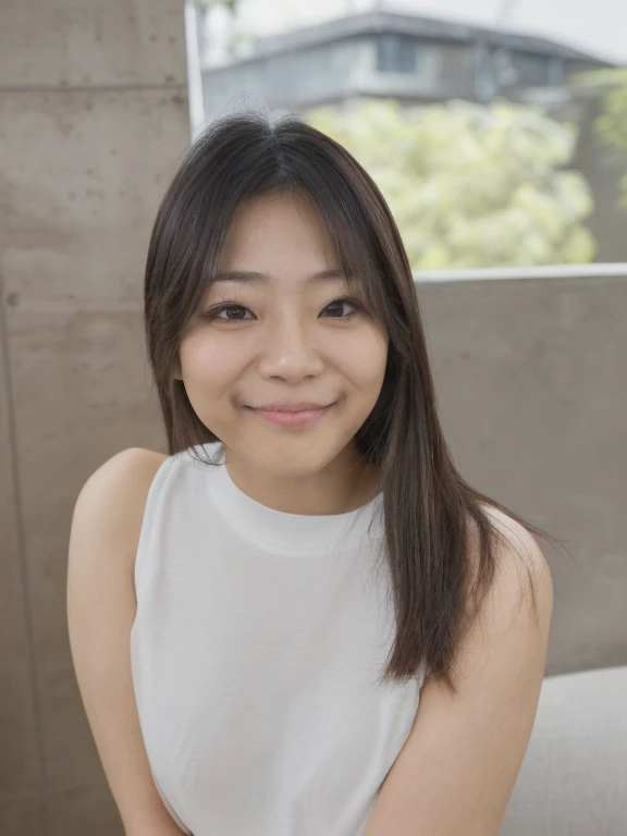 a close up of a woman in a striped shirt posing for a picture, with accurate face, taken with sony alpha 9, photo taken with canon 5d, shot on nikon z9, shot on canon eos r5, shot on canon eos r 5, taken with canon eos 5 d mark iv, beuatiful face, with a beautifull smile, very accurate photo, vector art, solid colour background 