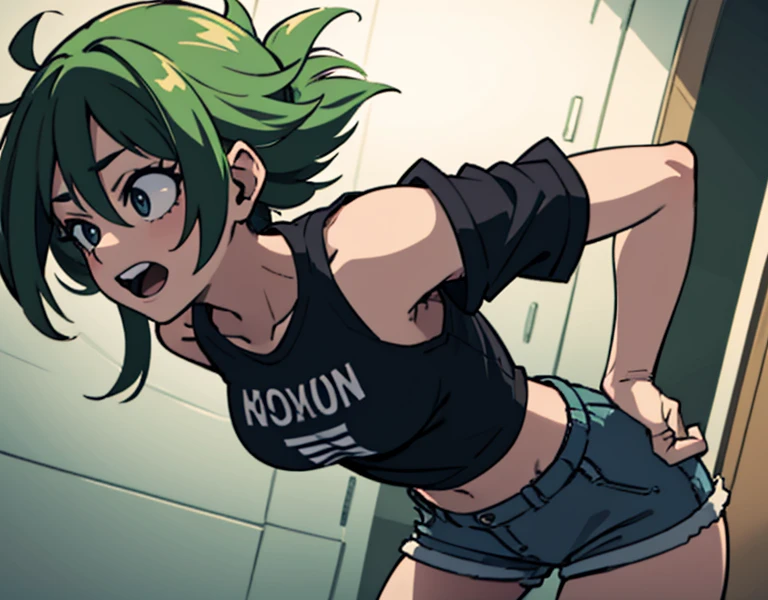Deku, girl, busty, bent over, taking bbc, blacked