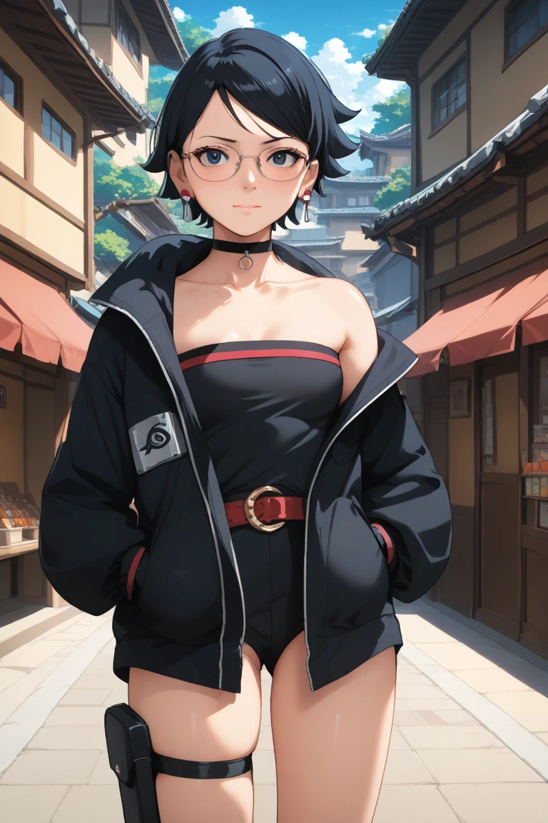 absurderes, (best qualityer), (tmasterpiece), (ultra - detailed: 1.2), (Fotorrealista: 1.1), (A high resolution), 1girll,(injury:1.1),(bloods:1.1), Xiaonan \(Naruto\), （ girl outfit，Long white stockings）， Perforated Rabret, (Paper:1.2), （Outdoors，Underwear snow，stooped，looking at book，Wear half-rimmed glasses，Be red in the face，Be red in the face， Up）