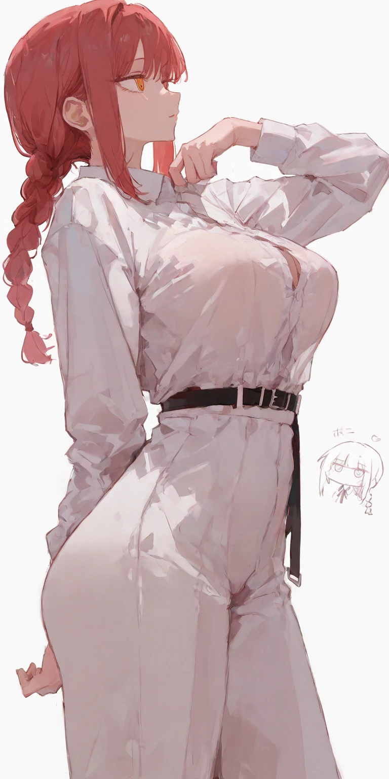 paper bag on head, pijama suit woman, micro shorts, female body, thick body, dinamic pose, curve body. detailed pose, body, simple background, expressive face, focus on face, line art, sketch