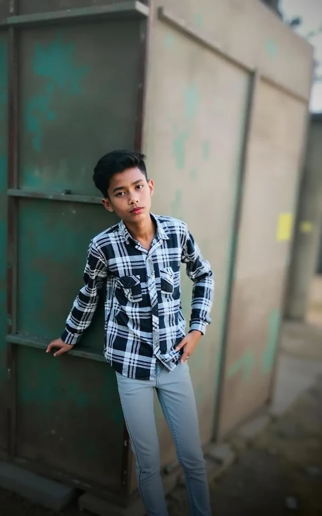 14 year old boy with black hair