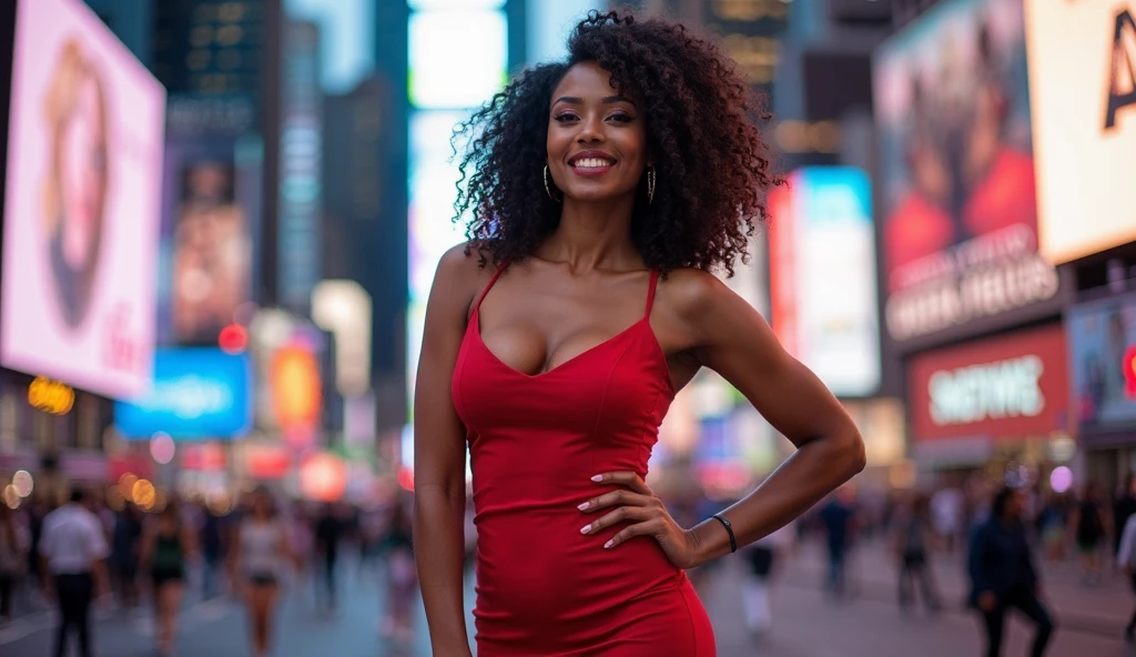 (best quality, 4K, highres, realistic:1.2), ultra-detailed, HDR, vibrant colors, stunning neon lights, rooftop sunset, Dominican curly hair, burgundy hair color, mature woman, older looking, 60-year-old, confident pose, elegant posture, rainbow -striped bikini, standing tall, corona queens NYC

# Prompt output A mature, older looking woman with Dominican curly hair, styled in burgundy, stands tall on a rooftop in Corona Queens, NYC. It is sunset, and the sky is ablaze with vibrant colors, creating a stunning backdrop for the scene. The woman is confidently posed, exuding elegance and grace. She is wearing a neon-striped bikini, which adds a playful touch to her sophisticated look. The rooftop is glowing with the warm lights of the city, and the atmosphere is enhanced by the presence of dazzling neon lights that dot the skyline. The image is of the highest quality, with sharp focus and ultra-detailed features, capturing every nuance of the woman's expression and the surrounding environment. The overall effect is realistic and immersive, with HDR rendering bringing out the rich colors and textures.