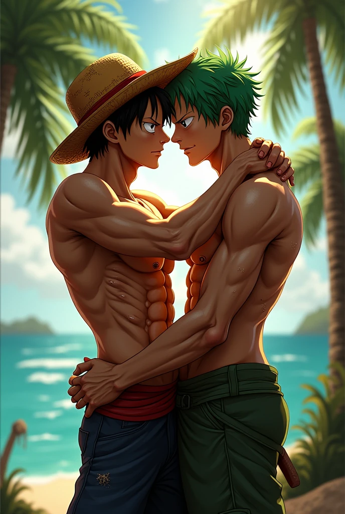 Zoro janji e luffy sem roupa