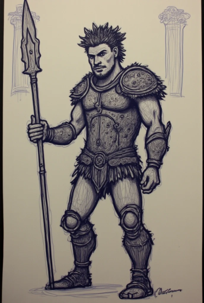girl as a barbarian from dungeons and dragons, shield, sword, skinny muscles, d&d, in the style of realistic and hyper-detailed drawings, dungeons and dragons, 8k, detailed eyes, perfect eyes, epic, dramatic, fantastic, full body, intricate design and details , dramatic lighting, hyperrealism, photorealistic, cinematic, 8k, detailed face, dramatic photo, epic photo, full body, barbarian,