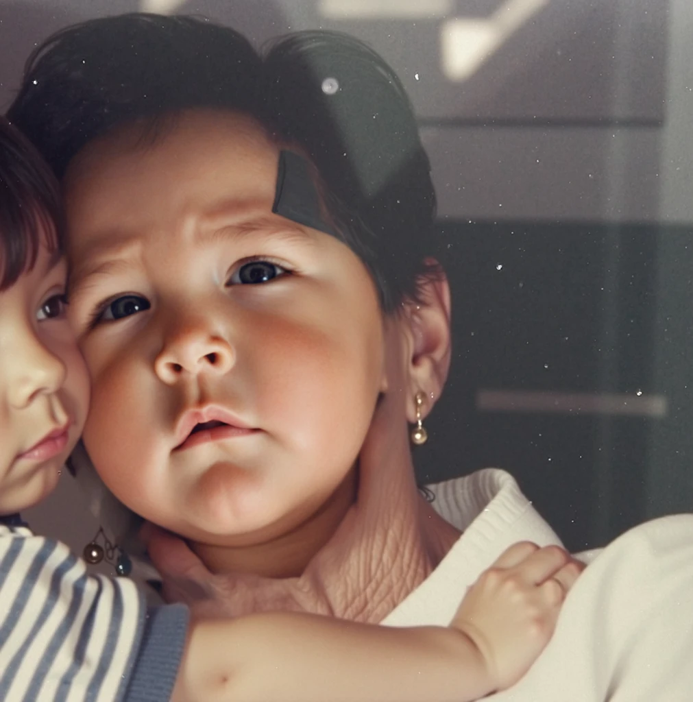 A baby and a child (detailed, intricate), realistic: 1.2, 8k, wallpaper, (highest quality, award-winning, masterpiece: 1.6) --auto --s2
