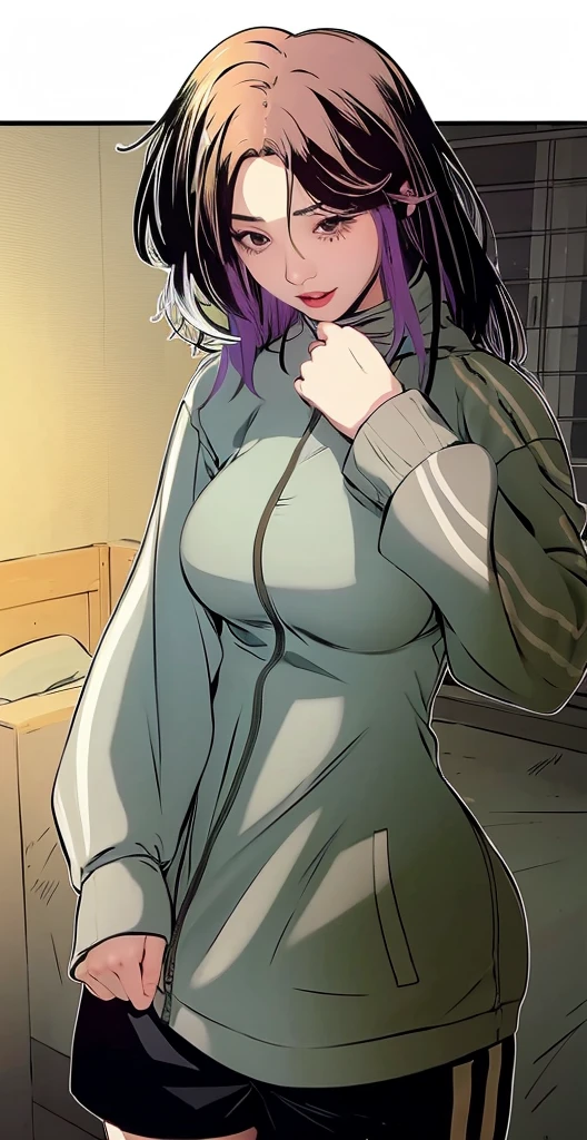 Unbeatable masterpiece, ultra-realistic 8k CG, perfect artwork, super detailed, masterpiece, highest quality, high resolution, detail maniac, high definition, high quality, detailed face, detailed body limbs, 1girl, solo, (Hinata:1.5), Hinata sleeveless clothing, women's bed, sleeveless shirt, fishnet garment, dark lips, unzippered jacket, no bra, no panties, exposed breasts, blushing, white tights, transparent clothes, exposed pubic hair, camel toes, jiri-like, extreme breasts, extreme female body, All over the body, the woman lies on the bed, no pupils, ahegao, rolling eyes, scared to tears, full of tears, obey the pain, moan in pain, grimace in pain, ahegao, spread legs, legs open, legs apart