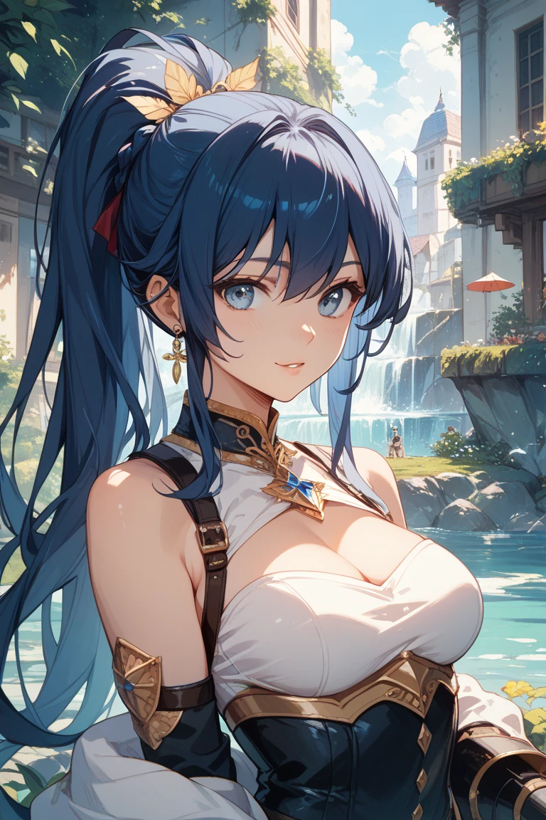 The genie from the lamp emerges with a mystical aura, her (skin glowing with a golden hue), contrasting with the delicate features of her face. His eyes are like sparkling sapphires, radiating ancient power and profound wisdom. Her hair floats around her as if submerged in water, shimmering in shades of blue and silver. Dressed in a costume that mixes the traditional with the ethereal, she looks like a goddess from ancient myths, wrapped in veils that seem to be made of pure light.(8k), (Best Quality), (Masterpiece: 1.2), (realist), (Best Quality) 1.5, 1, Alone, ( Beautiful, Perfect face, Perfect eyes),water painting, ::2 " posing, realistic, professional photography, glo-fi, (accent lighting), (((impressionism))) The genie from the lamp emerges with a mystical aura, her skin glowing with a golden hue, contrasting with the delicate features of her face. His eyes are like sparkling sapphires, radiating ancient power and profound wisdom. Her hair floats around her as if submerged in water, shimmering in shades of blue and silver. Dressed in a costume that mixes the traditional with the ethereal, she looks like a goddess from ancient myths, wrapped in veils that seem to be made of pure light. ((Golden skin)), ( metal BLUE hair) (skin Golden), (Gold skinning)(skin yellow), (Green eyes)