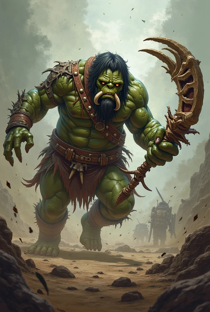 full body ogre in various positions