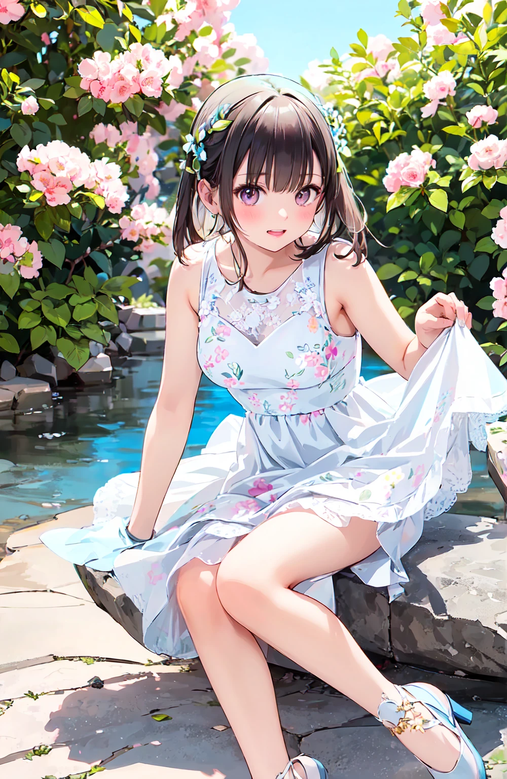Taiwanese girl 18 years old with baby face and big breasts((a lot of,Big boobs))arafed asian woman wearing white shirt and black shorts lying on yoga mat,Very beautiful and cute cat girl,Beautiful young girl,Anime Girls Cosplay,girl with cat ears,real life anime girls,animated cat girl,cat ears and tail, cat ears anime girl, korean girl, Ahri from League of Legends is a girl wearing a maid outfit,有著Big boobs,There are three women in maid costumes,Doing push-ups on mat in gym,charming depiction,Lively and dynamic