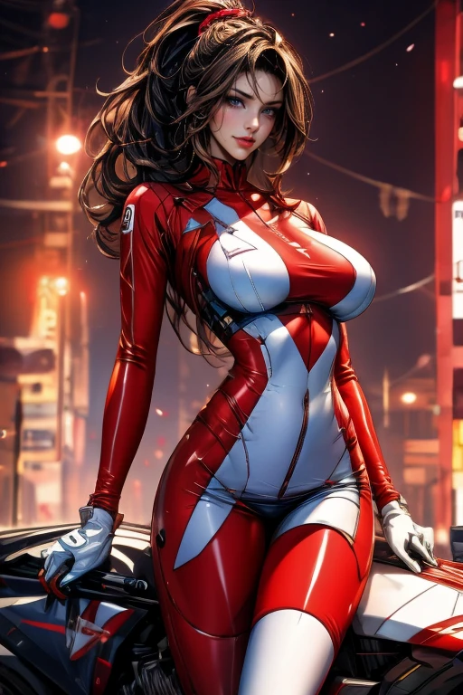 latex neon genesis evangelion plugsuit bimbo curvy boob window large thighs