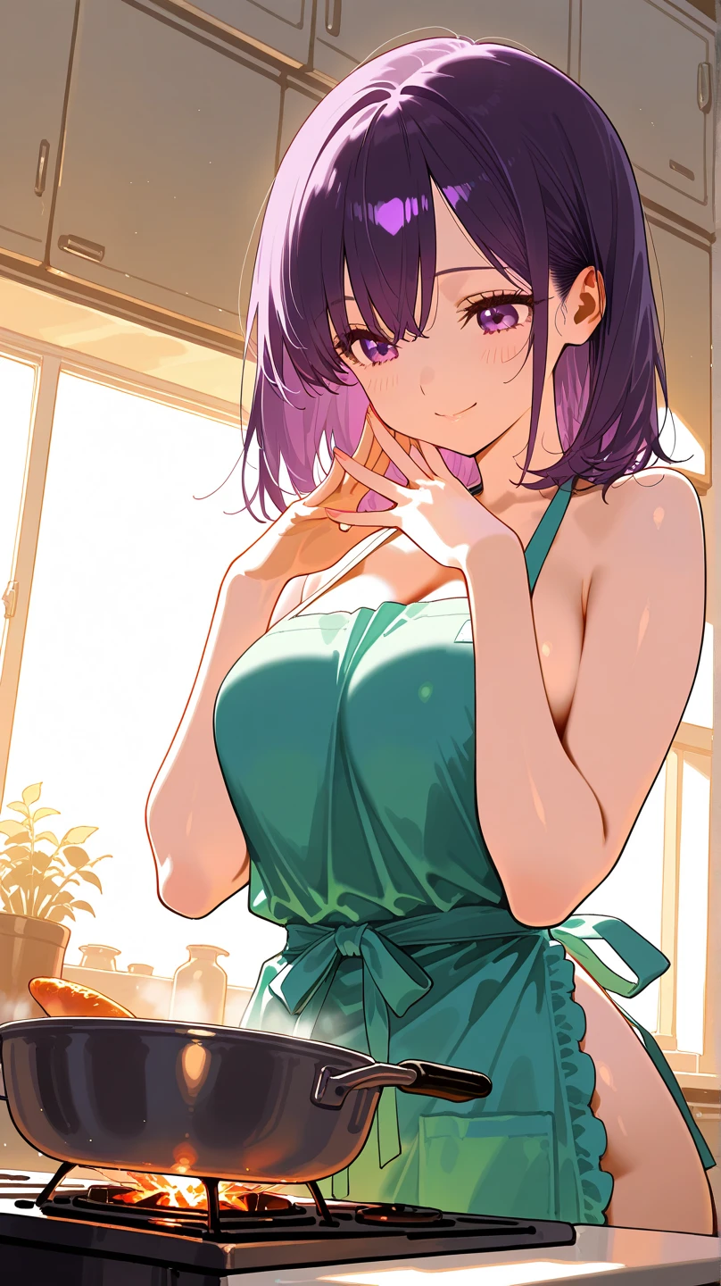(masterpiece, best quality:1.1),
masterpiece, best quality, A girl eating raw summer vegetables, eggplant and tomatoes and cucumbers,great joy,Heart,in kichen,BREAK (tween,detailed face,(darkblue wavy-short hair),parallel eyebrows,middle small breasts),slutty,shiny skin,sweat,