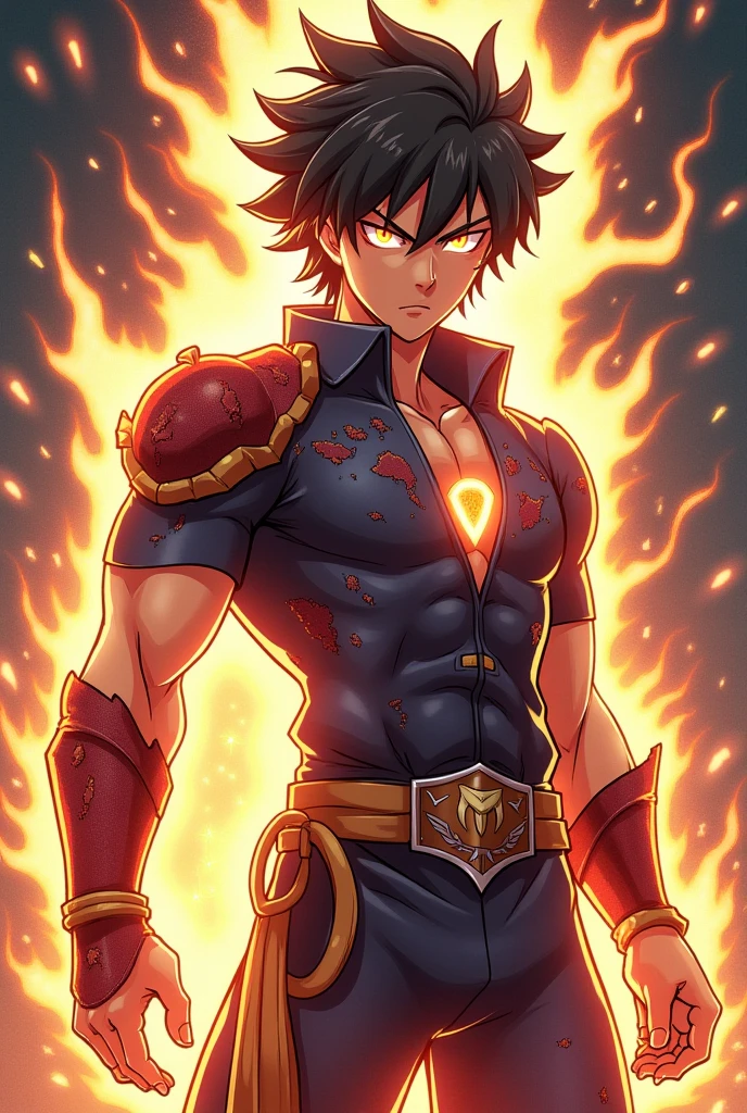 A muscular man, tongue out, Bblack hair, single model hair, creative hair, wearing no shirt, Shiva, Indian, golden collars, golden accessories, Pistas, red skinned escura, red skinned,  dark Red skin, blue colored eyes, tongue out, ssmile, gostoso, mighty, tattoo's, tattoo's., altamente detailded, Shiva, God, detailded, dark artwork, dark sky, flames, night sparks, cenário totalmente detailded, super detailded 