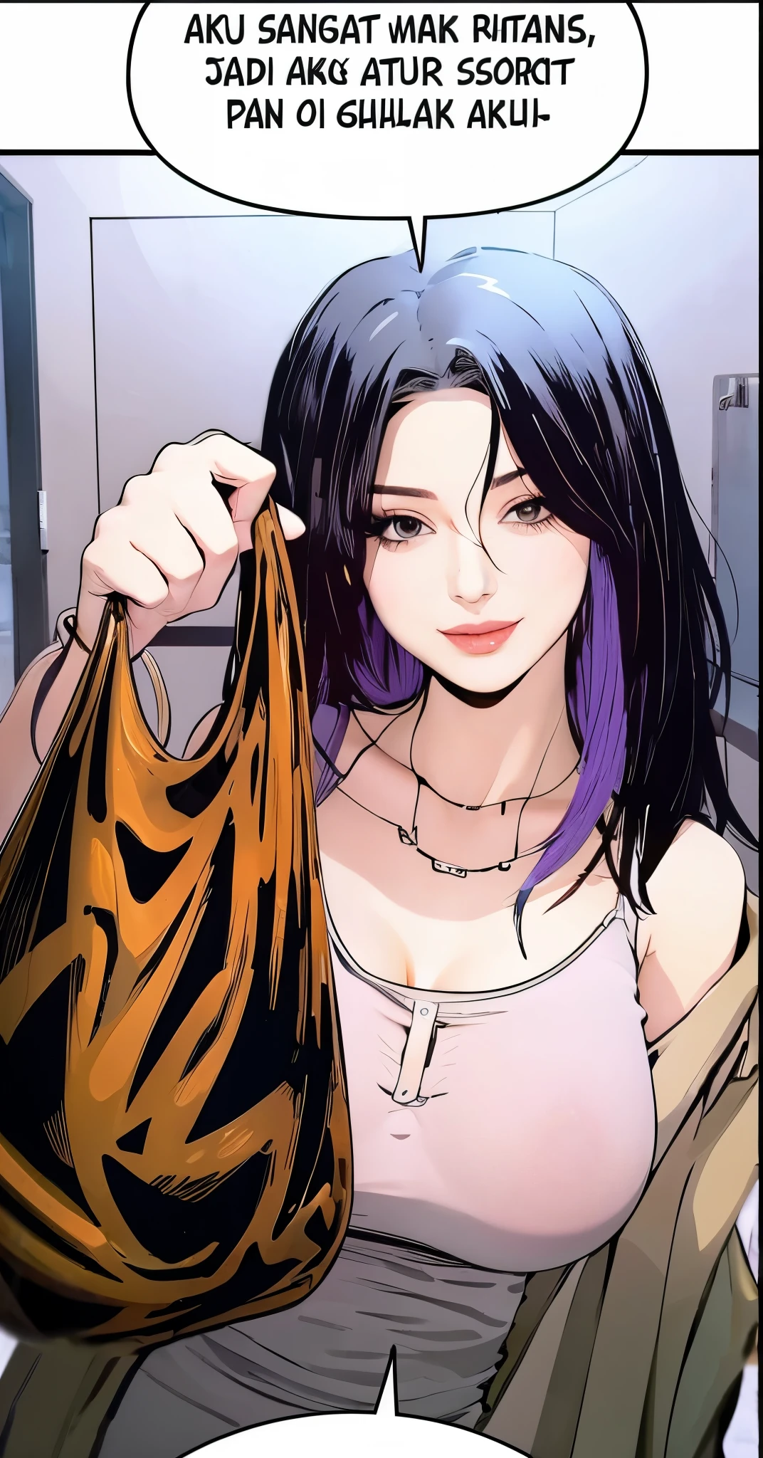 Beautiful woman, Big breast, realistic, Proportional body, Detailed, High Quality, Ultra High Density