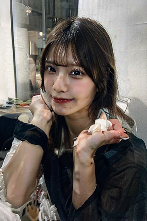 A porn image of blowbang, bukkake of Aya hirano.