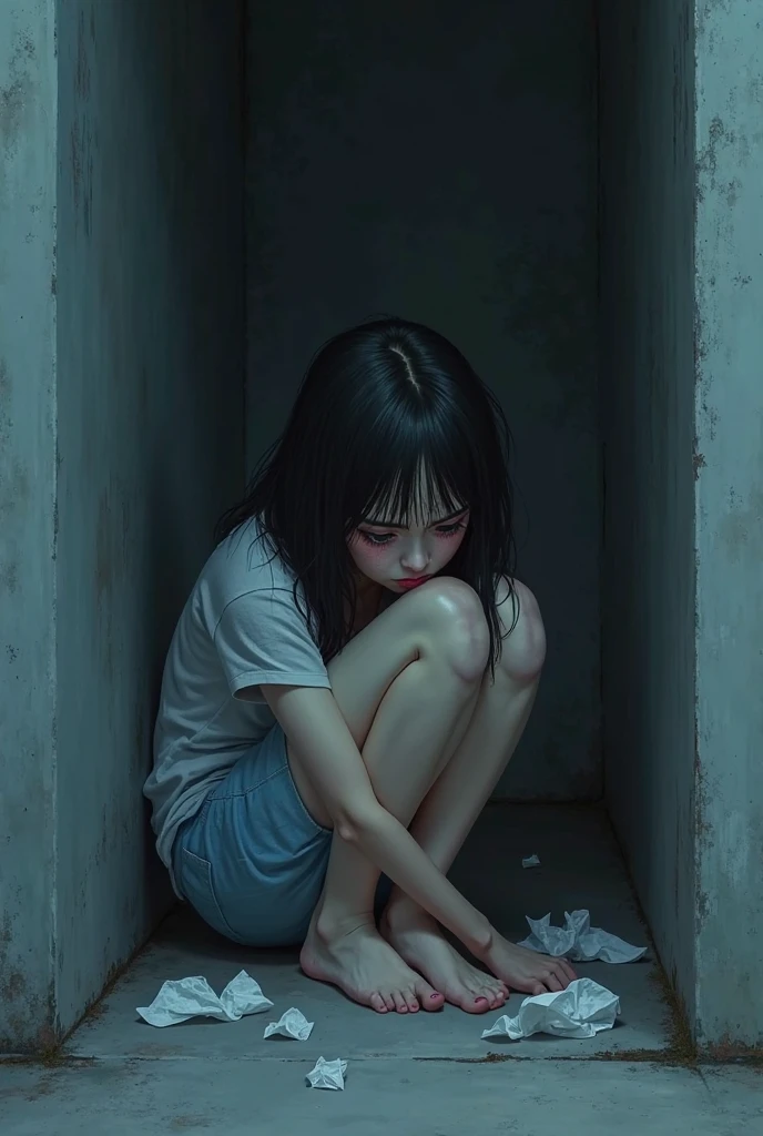 sad-girl-in-a-corner-crying-seaart-ai