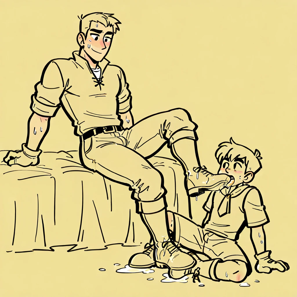 naked boys with their older brother in an erotic room fucking, Army captain and his soldier fucking, sex, beautiful, homosexuals, beautiful, elegant, excited boy masturbating and gets so excited that semen comes out, rico, delicious, pene normal, no furry, crisp quality, The best quality, very well detailed, without errors