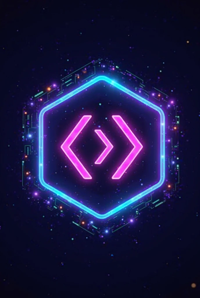 Tech Like Octagon Create a vibrant, eye-catching logo for a programming brand. Use an ...