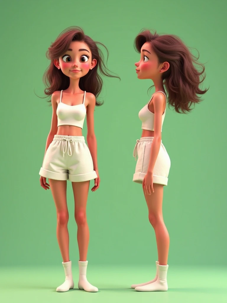 Slim light brown girl with light brown eyes, small sexy pink lips , rasta hair , medium size nose, small but sexy hips