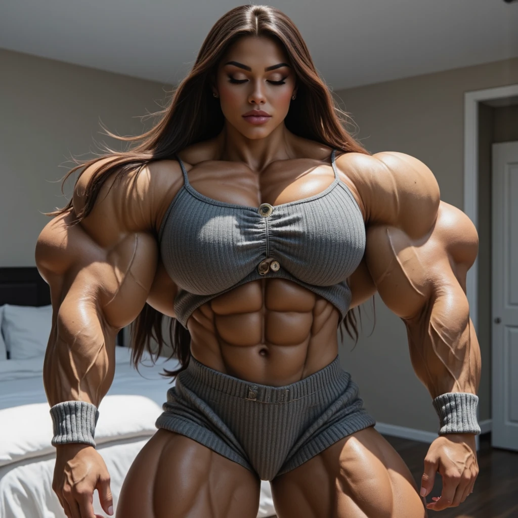 (beautiful female sex droid:1.5), (female mecha cyborg face:1.5), (covered in cables and mechanical muscles:1.5), (robotic mechanical physique:1.5), (1 super muscular cyborg demoness:1.5), (android muscular anatomy:1.5), (perfect fingers:1.25),(8k, RAW photo, photorealistic:1.25), sci fi atmosphere, futuristic technopia, alien landscape,
