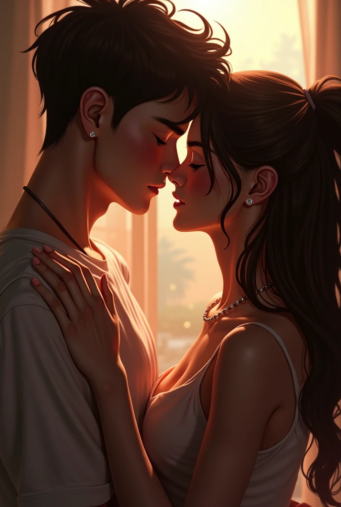 girl friend kiss me talk me