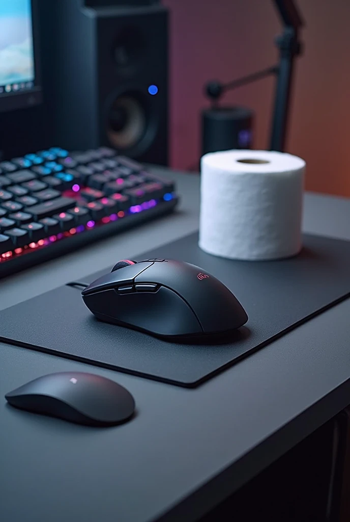 A humanoid mouse playing Dead by Daylight on a gaming computer