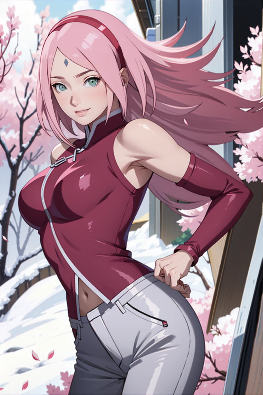 (dreamlikeart style:0.5),( redshift style:0.5),(analog style:0.5),(mdjrny-v4 style:0.5), (studio_ghibli_anime_style style:0.9), (copeseethemald style:0.5),(thepit bimbo:1.2),(glossy sexy bimbo:1.2),

([Irina Shayk|Jennifer Lawrence]:1.2),geisha, woman, 1girl,masterpiece,closeup,
beautiful, long_hair, looking_at_viewer,face focus,
beautiful detailed green_eyes,hands down, (arms_behind_back:1.2),
smooth skin, (subsurface skin scattering:1), shiny skin,vax,plastic,
floral_print,japanese_clothes, wide_sleeves,kimono pattern, kimono,

pets, cat, dog, fox,daruma_d_oll, lantern, maneki-neko, torii, obi, outdoors, paper_lantern,msash, shiba_inu,  stairs, torii, youkai,Japanese d_olls,
cherry blossom, Japan,Tokyo,train station,

intricate, concept art,
realistic proportions, (painterly:0.7),