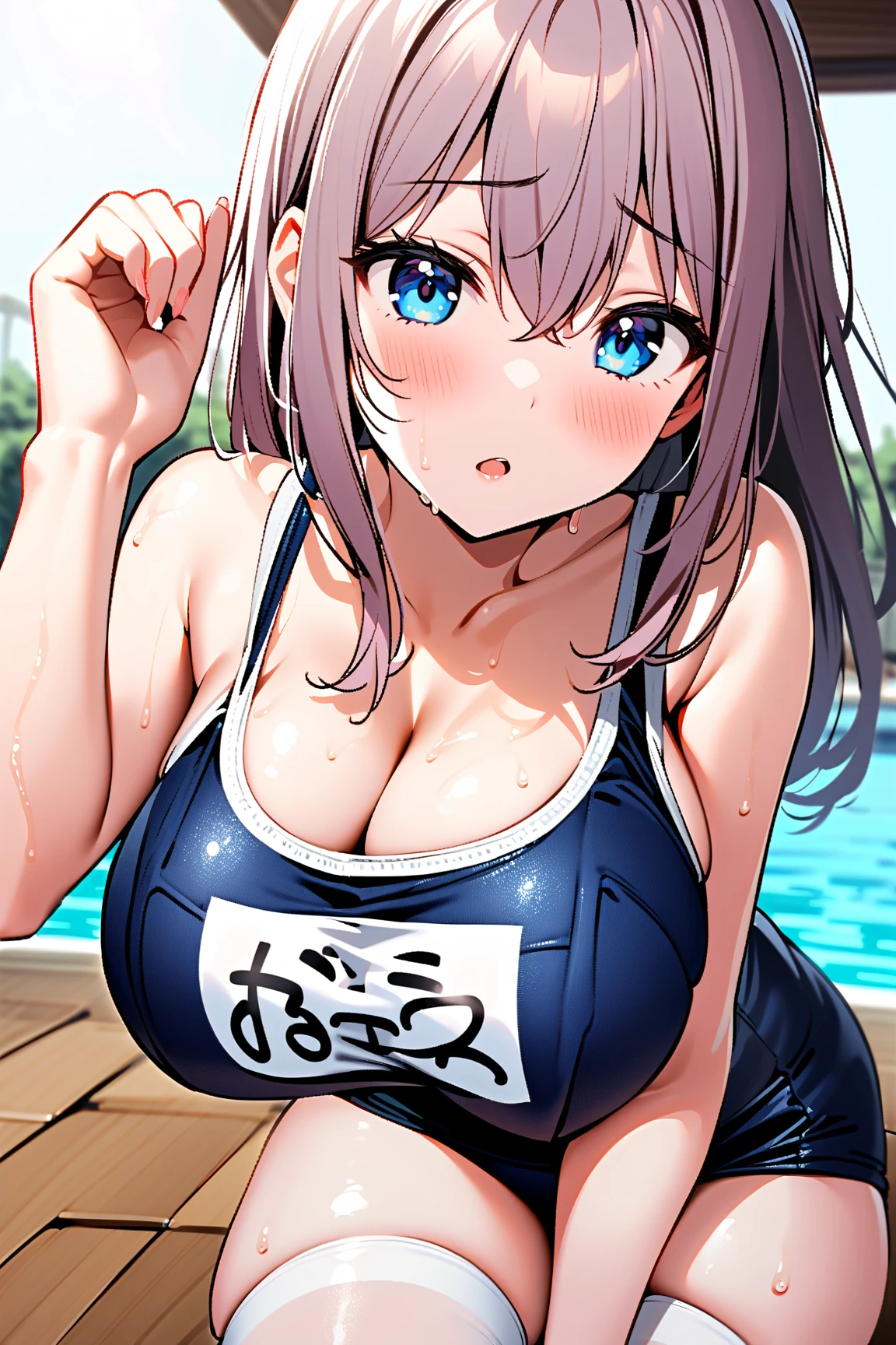 (((Kasuga)))、(((Blue Archives)))、Blue Archive、(((Big Breasts)))、Swimwear、bikini
