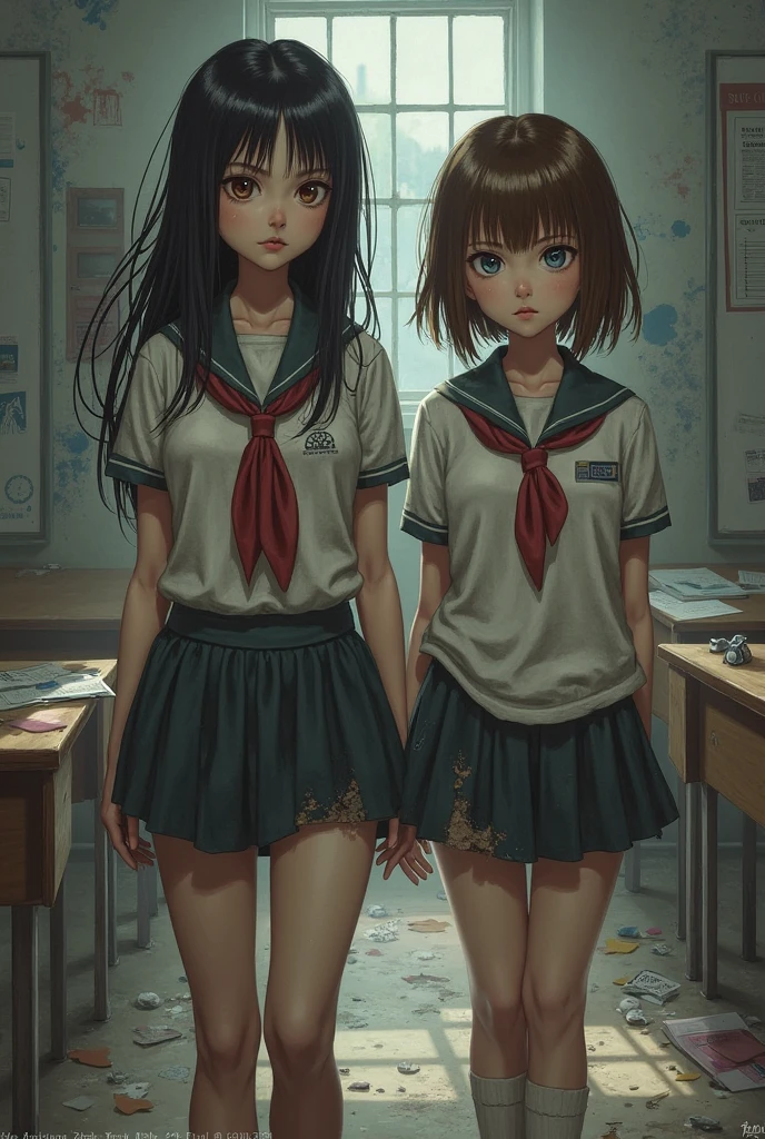 2girls, bullies, school, evil,
