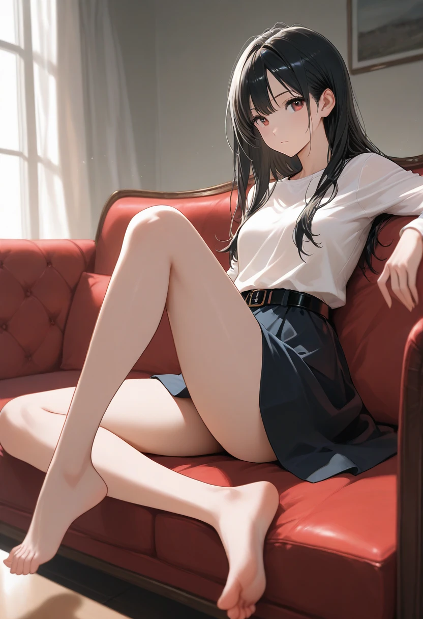 Junior high school student naked mini skirt no panties