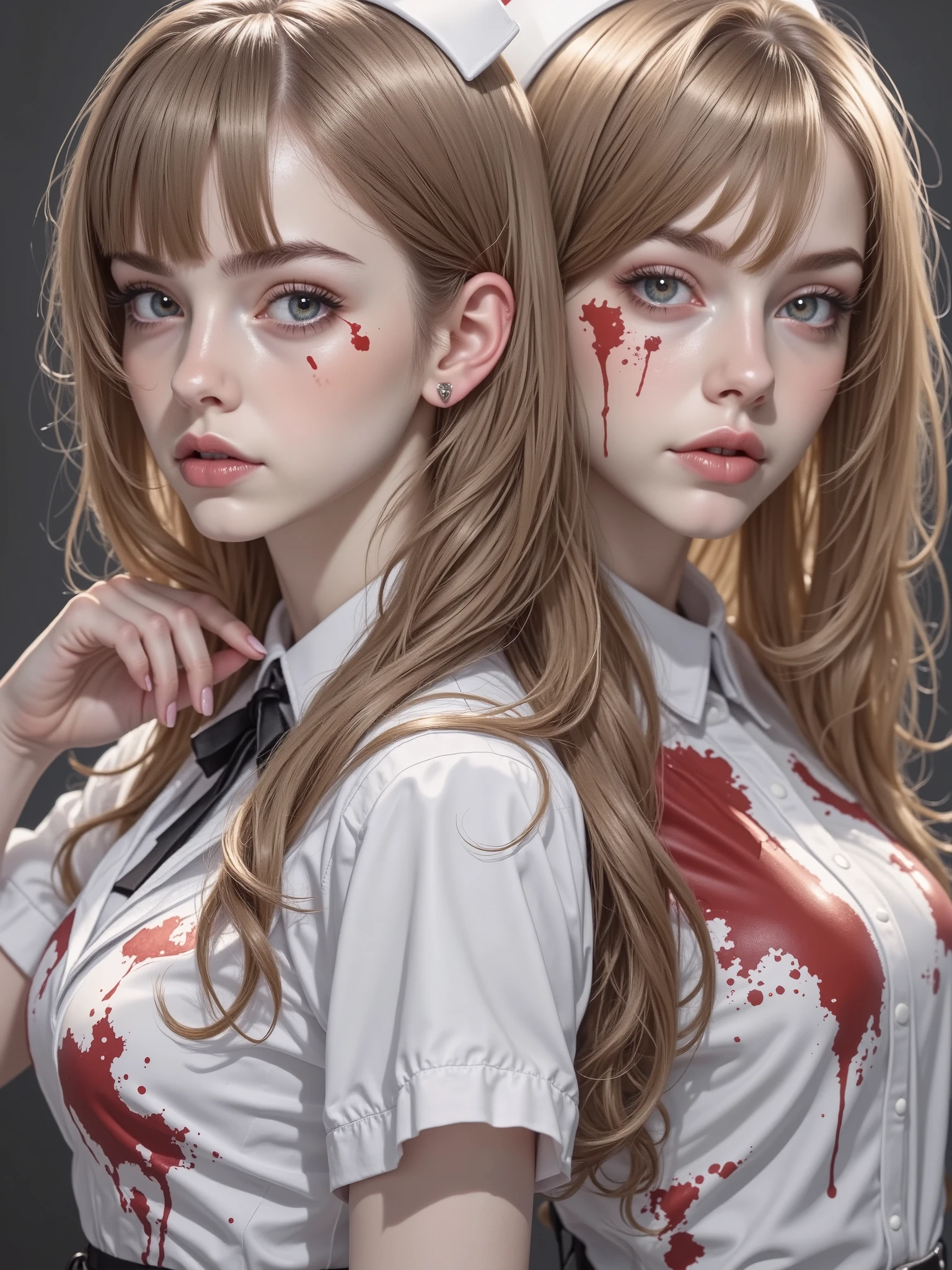(((SFW, NSFW STILL SHOW, 12 Tiny Girls in a row:1.2, Shibuya Hachiko-mae scramble crossing on Halloween:1.2))), ((masterpiece:1.2, best quality, photorealistic:1.37)), { (Standing Full Body:1.2)|(from below:1.2) }, { bandaged full body | Cut-off Sailor Uniform }, { bandaged head | bandaged limbs | (( bleeding from pussy )) }, {((naked bandage))|metallic red nipple stickers}, {(bloody)|blood paste|(Blood-stained bandages| bloody inner thighs)}, ((Detailed KAWAII face, Detailed glistening ivory skin)), {Bustling street|Crossroads|(Passerby schoolgirls)| halloween| neon}, {(Childish:1.2|Gigantic Cleavage:1.37|Underboob:1.2)}, {Red leather high collar| Hair ornaments |shotgun|random hair colors}, {Floating hair|Strong wind|(((Ass focus, open thighs)))| flying magic | Skirtlift}, {(Kissing face to face)|:p|:d|laugh|sparkle|joyful|delighted|Drunk},extremely Detailed,