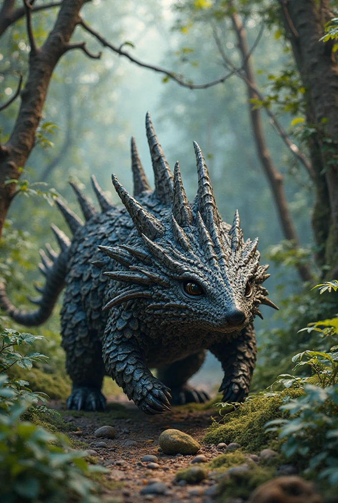 a beautiful [dragon:human:0.75] Hybrid beast cub lies on a large rock in a forest, sunlight breaking through, [[yawning]], rim lighting, otherworldly, (bioluminescent), dark, misty, surreal, highly detailed [fur|scale] textures, intricate details, photorealistic, masterpiece, best quality, High quality texture, detailed texture, ultra-detailed, 8K, HDR <lora:detail_slider_v4:1.7>