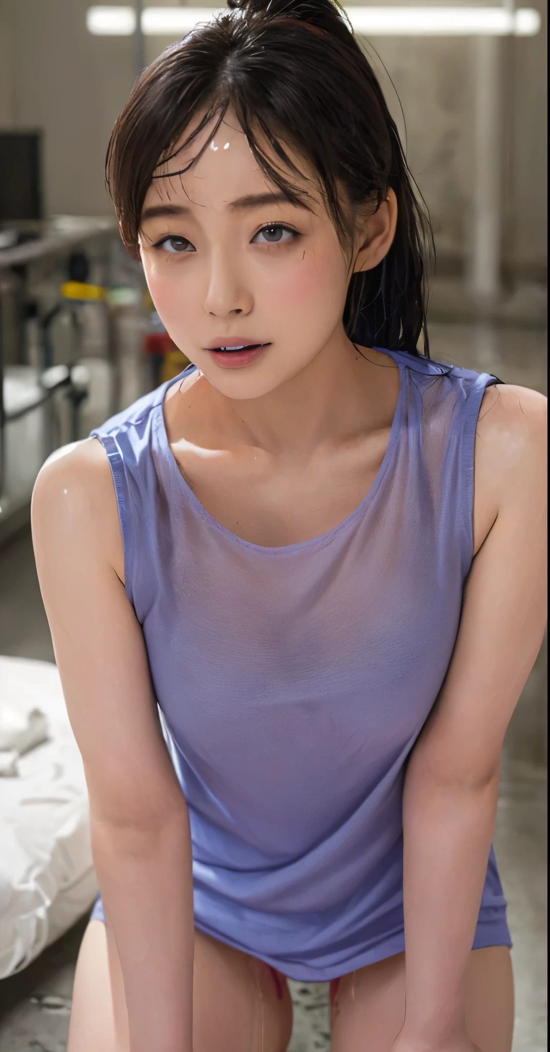 (Realistic:2),(masterpiece:2), (highest quality:2),8k,highest quality,White lips:2,青White lips:2,Nephrotic:2,I look sick:2,No makeup:2,No blush:2,woman,anaemia:2,delicate、beauty、1 person,(Dry lips:2),Kuma:3,(Masturbation:3),(Blowjob:1.8),(Underarm hair:1.6),pubic hair:2,Spread your knees:2,Thin lips:1.4,Half-open eyes:1.4,Thin and large mouth:2,Subtle lip wrinkles:2,Dark Eyes:2,Drooling from the lips:1.4,Quite a high nose:2,Thin Nose:2,(Sleepy eyes:1.2),black eyelids:2,Long Hair,Wavy black hair、(Thin eyebrows:1.2),Narrow forehead,Please open your thighs:2,White leotard:2,(No sleeve:2),(Beautiful breasts:1.2),Good move.......................,Estrus:2,4K, Thin arms, Thin thighs, Long legs, delicateな体, slim, (Tight waist:2),Fine skin,Dynamic Angle, pubic hairを見せる、Spread your legs、Underarm、Underarmの細かいシワ、Underarmの皮膚が黒い、黒いUnderarm、(Very detailed), (Detailed face), ((18歳woman)),(Very nice hands:1.4),alone, Realistic Skin, Realistic Face, Spread your legs, 完璧な体型を持つ美しいwoman: 1.4、slimな腹筋:1.2、double eyelid,Realistic Skin, Realistic Face, Looking into the camera, ((highest quality, 8k, masterpiece: 1.3)), 完璧な体型を持つ美しいwoman: 1.4, Highly Detailed face and skin texture,Very detailed, Realistic Skinのテクスチャ, Cool girl、Wavy Hair、flowing bangs、See-through leotard:2,No sleeve:2,Evil Brainwashing、Mind control、Grin、Whisper in my ear、Evil look、Hollow Eyes:2. eyes half closed、Hollow Eyes、Church at night、Swear allegiance、Sexy pose、Semen On , Penis Facial, (Sticking out tongue, Open your mouth)
