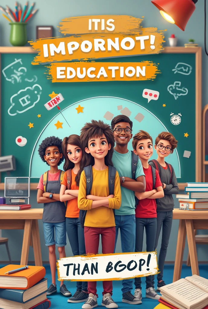 Bill board as slogan " Kids Reading Skill "