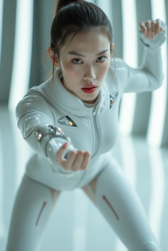 The world's sexiest beautiful beauty, flesh-colored tights, soaked all over, cinematic texture, best quality, movie poster, soft lighting, warm colors