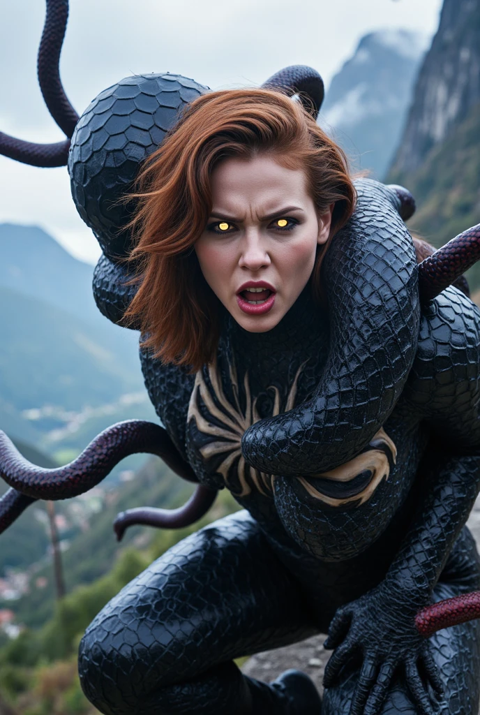 Realistic photos, RAW Photos, Medusa, attacks viewer, Powerful movements, jump on prey, ((Dynamic jump)), Sharp Claws, Medusa approaching from above, sudden approach, Bad-tempered, dynamic Shot from grand