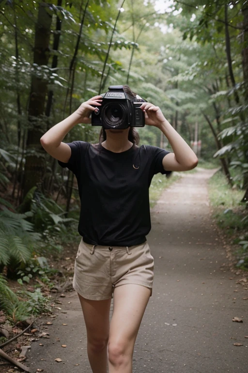 Girl, white, jungle, bow
