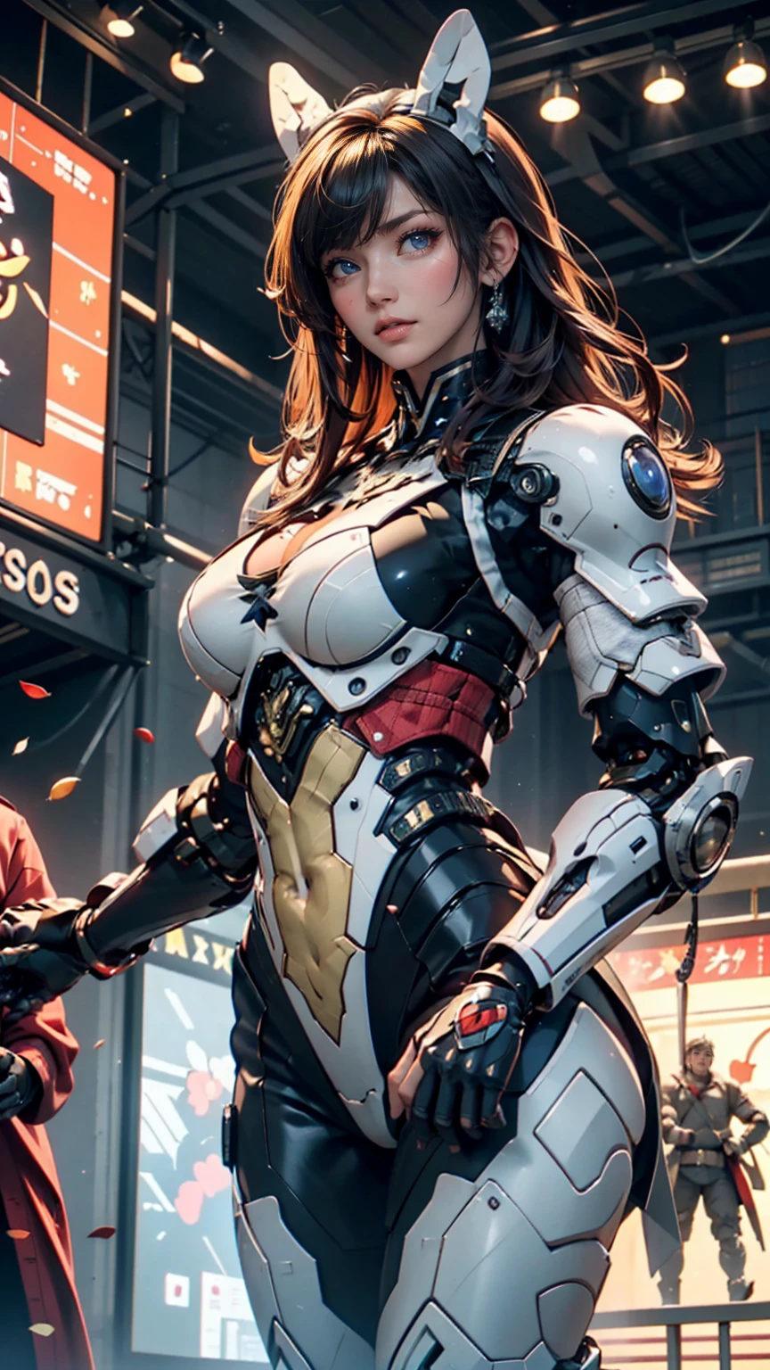 Aletta Ocean, CLOSE UP UPPER BODY,solo, COWBOY SHOT PORTRAIT, ((E-SPORT HEADPHONE, LONG FRONT BANGS HAIR:1.4)), (GIGANTIC FAKE BREASTS, SQUEEZE CLEAVAGE TOP, 11 LINE ABS:1.5), (TIGHT FUTURISTIC MECHA SKIMPY SUIT OVERWATCH, NETS WOMEN TIGHTS:1.5), (MUSCULAR BODY SHAPE:1.5), (CLEAN GLOSSY BODYSKIN:1.5), (LOOKING AT VIEWER:1.6), (BACKGROUND FUTURISTIC SPACE STATION:1), (Photorealsitic:1.5), (Ultra-detail), (TOP-QUALITY), (BEST SHADOWS), BRIGHT LIGHT IN ROOM, HYPER TEXTURE, (4X MSAA), ((UNREAL ENGINE 5 RENDER)), (NEON), PHYSICALLY-BASED RENDERING, ULTRA HIGHT DEFINITION, 16K, 1080P.