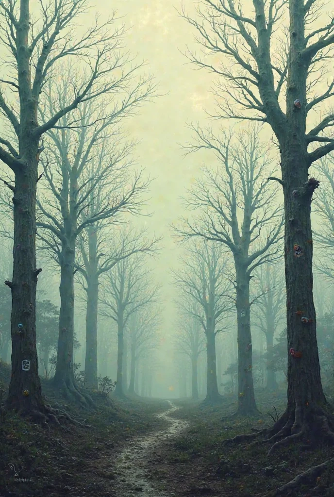 (((( girl)))), cute, naked, ((short dark hair)), ((looking at viewer)), ((looking at camera)), (walk in a magical forest), (((petits seins))), ((((tiny tits))), (((perfect tits))), (((round tits))), magical light, eerie atmosphere, ((body glowing in darkness))