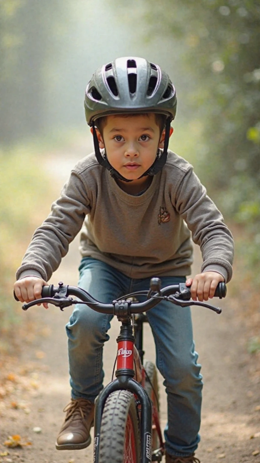 A ten year old Giro doing blow job