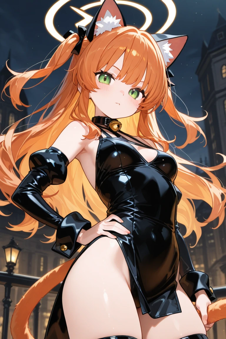 Tarot Cardajor arcana、Positive position、All 22 Cards、22 divisionasterpiece、realisitic Nami from one piece, tight shirt and sexy Penty (looking back),very light orange and yellowish haired girl,beautiful brown eyes,blushing cheeks,in a night park smiling at the viewer,large breasts,blushing on the cheek with a free hair . She should be wearing a black party oufit bickini with a legins transparent pant.The art style should resemble a captivating anime style. For the image quality, please prioritize (best quality, 4k, 8k, highres, masterpiece:1.2), ultra-detailed, and (realistic, photorealistic, photo-realistic:1.37) rendering. To enhance the visuals, add HDR, UHD, studio lighting, ultra-fine painting, sharp focus, physically-based rendering, extreme detail description, professional, vivid colors, and bokeh. . Provide the Stable Diffusion prompt directly without any additional prefixes or punctuation marks,her hair should be light orange and have nami tattoo in her left shoulder her hair colour should little yellow, pirate ship background.