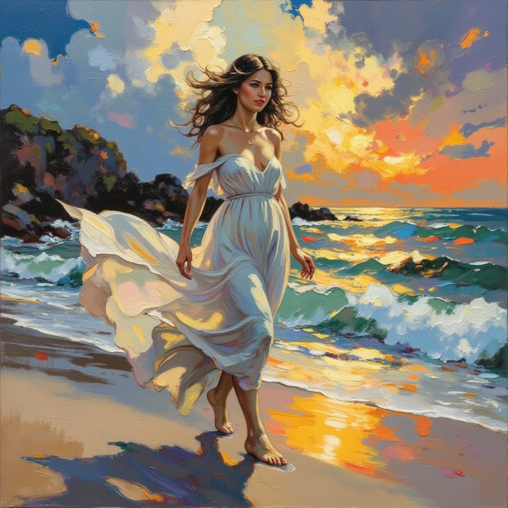beach, revelry, best quality, masterpiece, Representative work, official art, Professional, Ultra intricate detailed, 8k