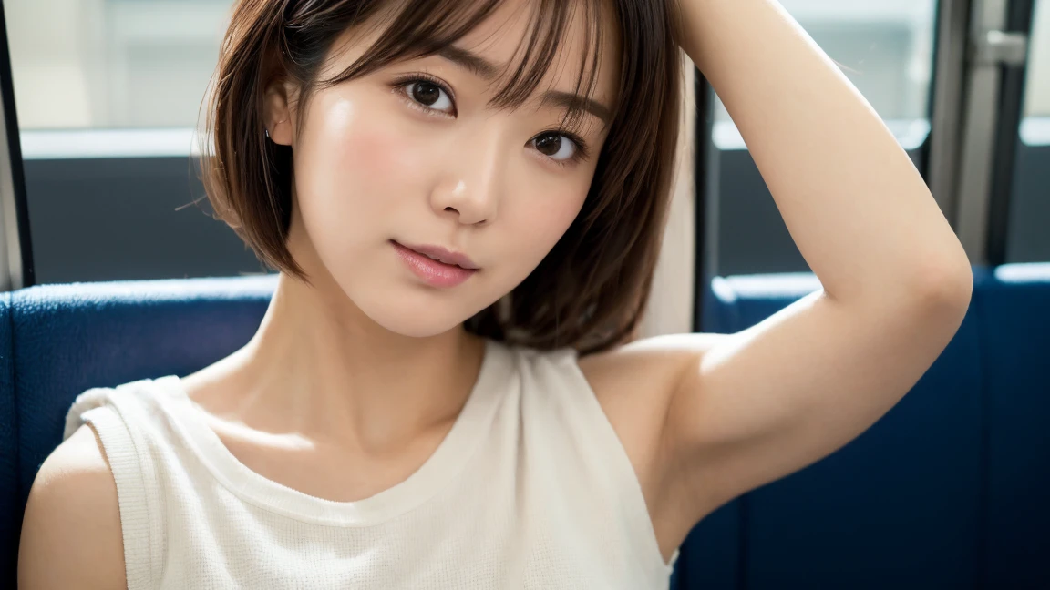 (Browsing Caution:0.99)、beautiful girl, (Roll up your skirt), Looking into the camera, Angle from below, Short skirt, Squat, A shy smile, Japanese , Beautiful Skin, ((Highest quality, 16K, Tabletop: 1.3)), 1 Girl, The light shines on your face, Highly detailed face, Highly detailed lips, Beautiful Eyes、Realistic Skin、Cute design panties、shaving、Various Hair Styles、Different color uniforms、Natural clothes、Vans Sneakers、bite、Detailed panties