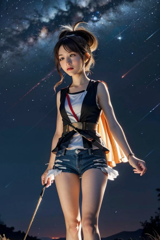 ((ExtremelyDetailed ( KAWAII Girl flying with Jet blade:1.37) in WHITE at Dusk Enoshima Beach)), (masterpiece 8K TopQuality) (ProfessionalPhoto:1.37), {(Standing Full Body:1.2)|(from below:1.2)}, Different types of hair colors, {(White skinny(School Swimwear))|(SchoolUniform with micro shorts)}, {Detailed Childish hand|Hidden hand|Armpit|Different types of breasts of various sizes from HUGE to FLAT|(Clearly Visible the shape of Butt)}, Joyful Expressions LifeLike Rendering, PerfectLighting, Dazzling Horizon, (Starry IridescentParticles:1.32) ColorfulClouds