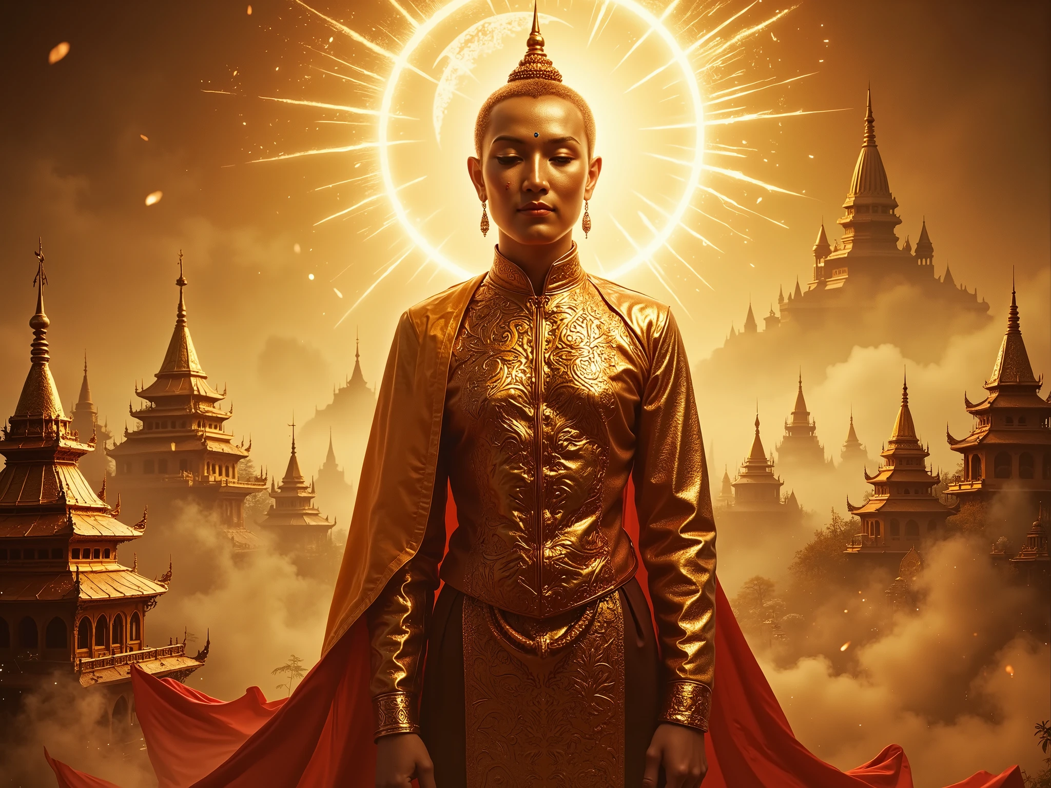 Shiny golden myanmar, the venerable Arahant Uguttara